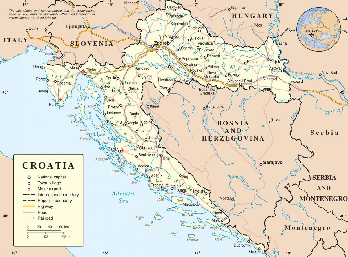 шофиране карта Хърватия