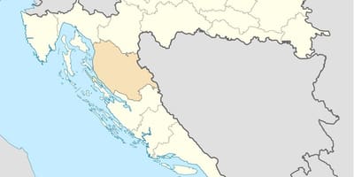 Сянката на Хърватия карта