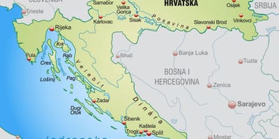 Северна Хърватия карта
