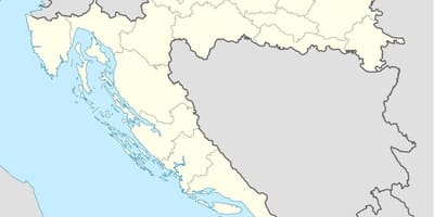 Местоположение на картата на Хърватия