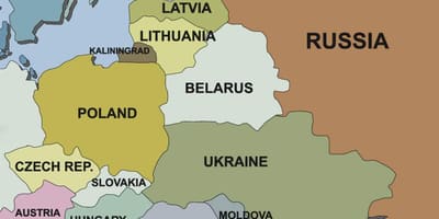 Карта на Хърватия и съседните страни