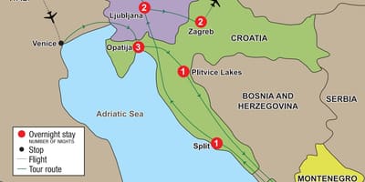 Карта на опатия, Хърватска