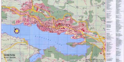 Карта на шибеник Хърватия
