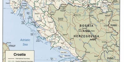 Хърватски пристанища на картата