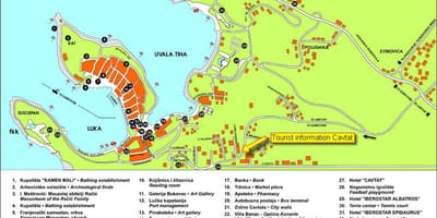 Карта на cavtat Хърватия 